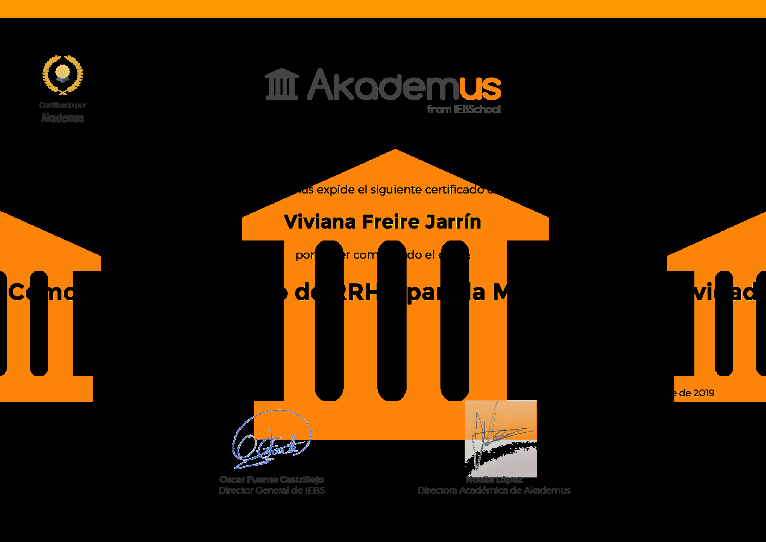 Certificado Akademus