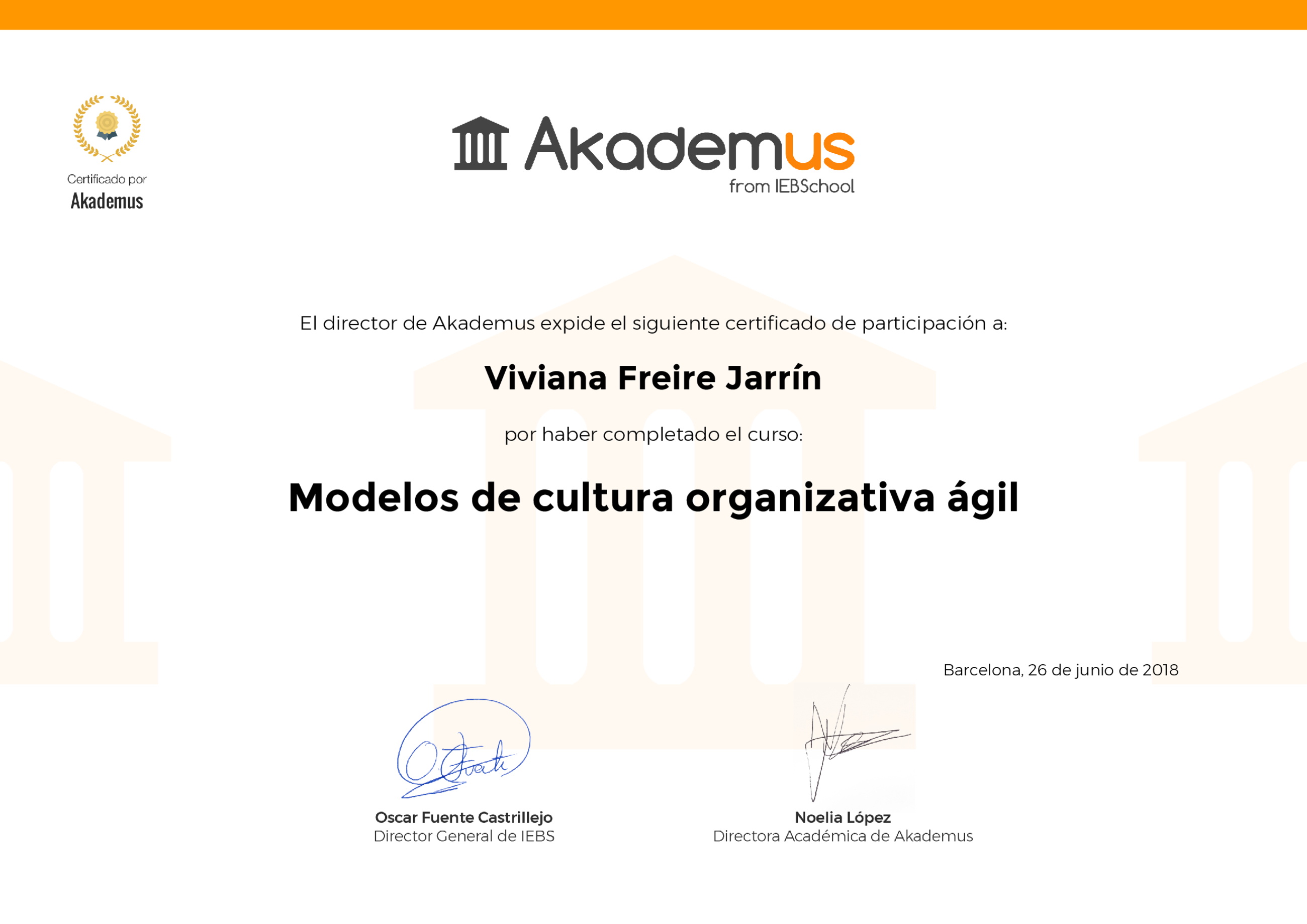 Certificado Akademus