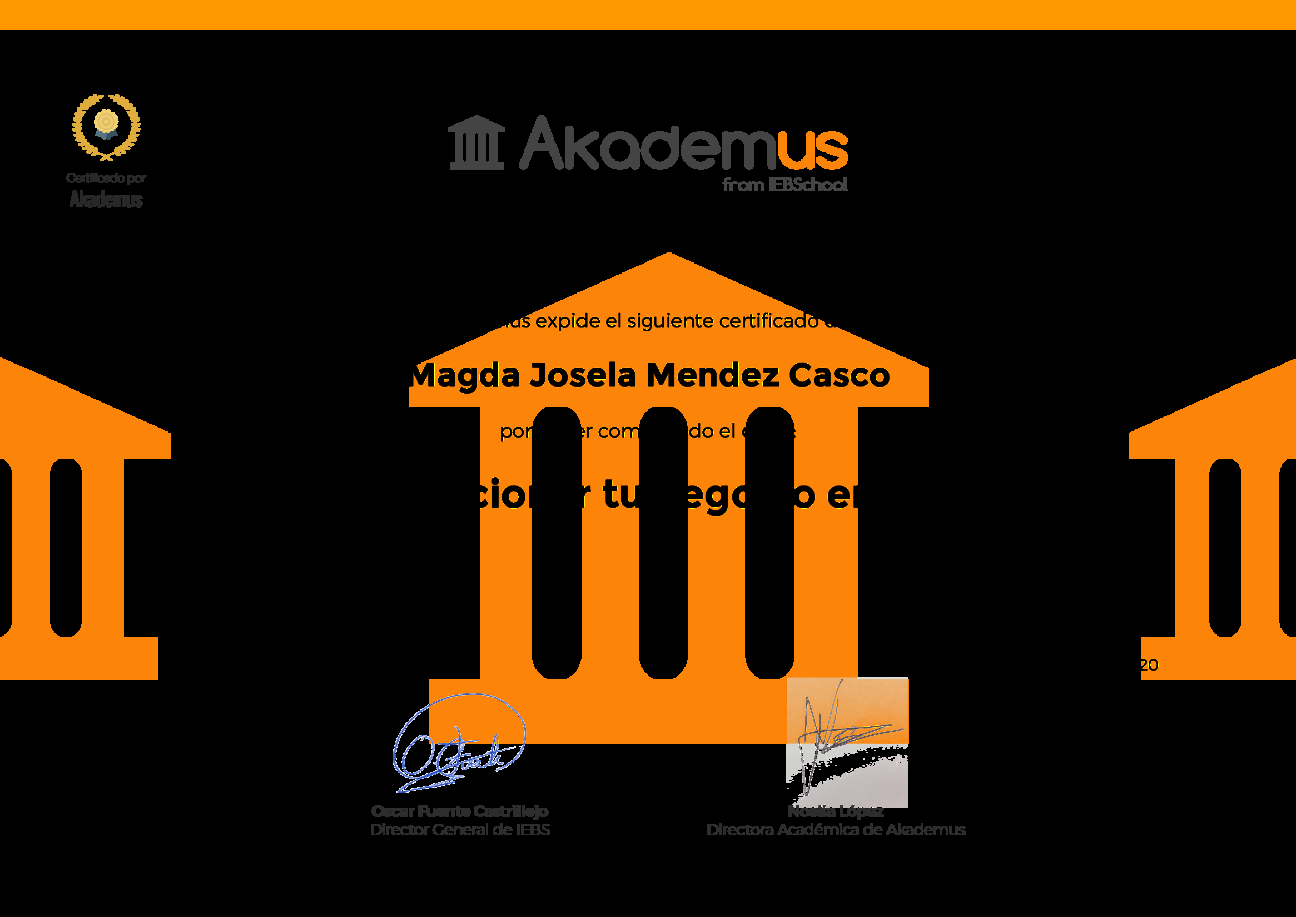Certificado Akademus