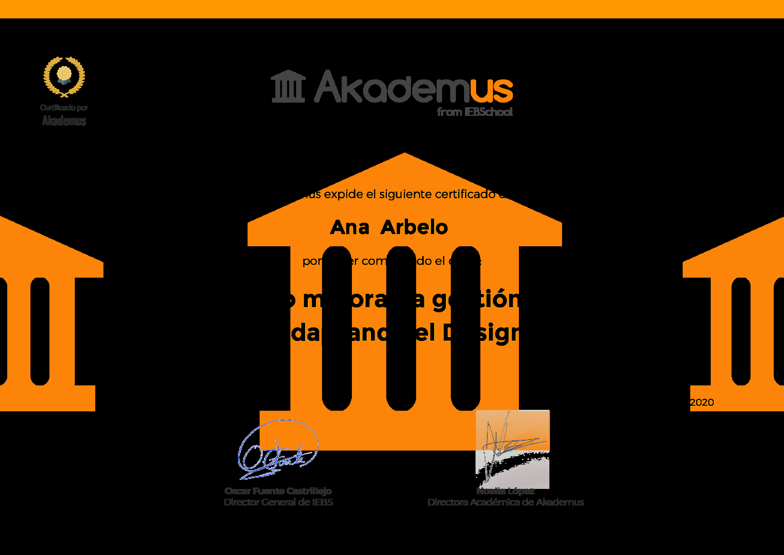 Certificado Akademus