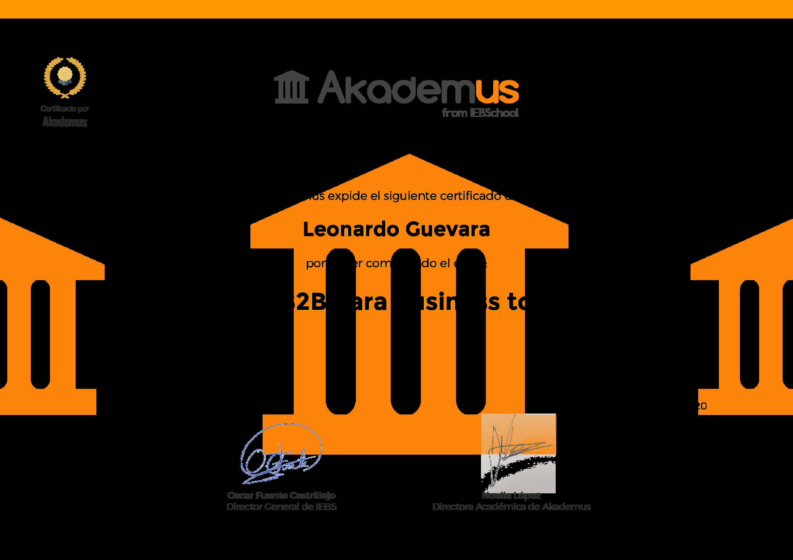 Certificado Akademus