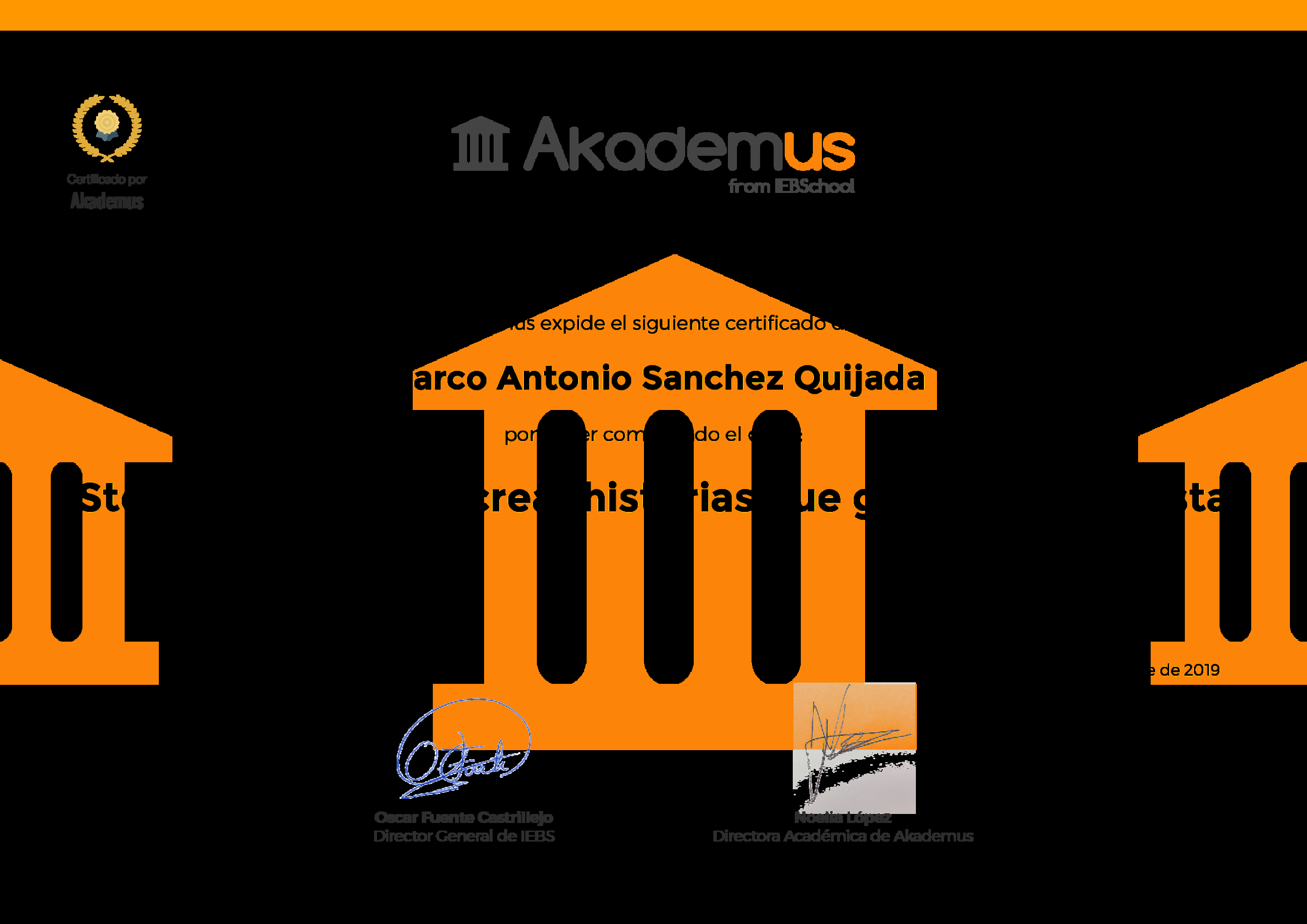 Certificado Akademus