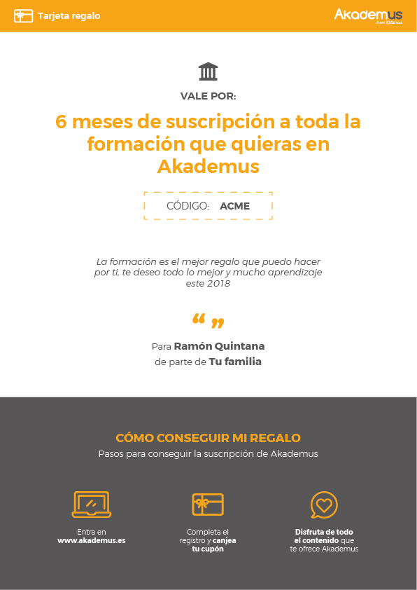 Voucher regalo Akademus